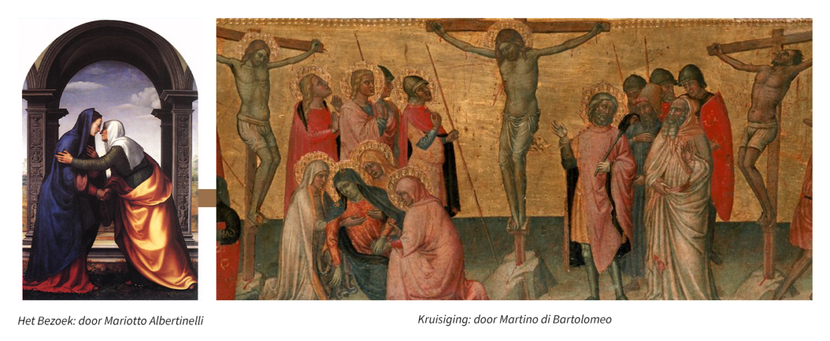 Jezus in kunst en cultuur
Het bezoek Mariotto Albertinelli
Kruisiging Martino di Bartolomeo
Klassieke kunst over Jezus